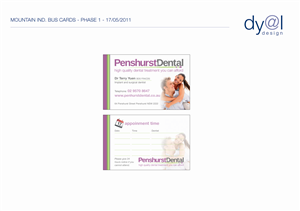 Business Card Design by Dyal Design for this project | Design #288759