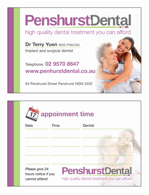 Business Card for Dental Surgery | Business Card Design by Dyal Design
