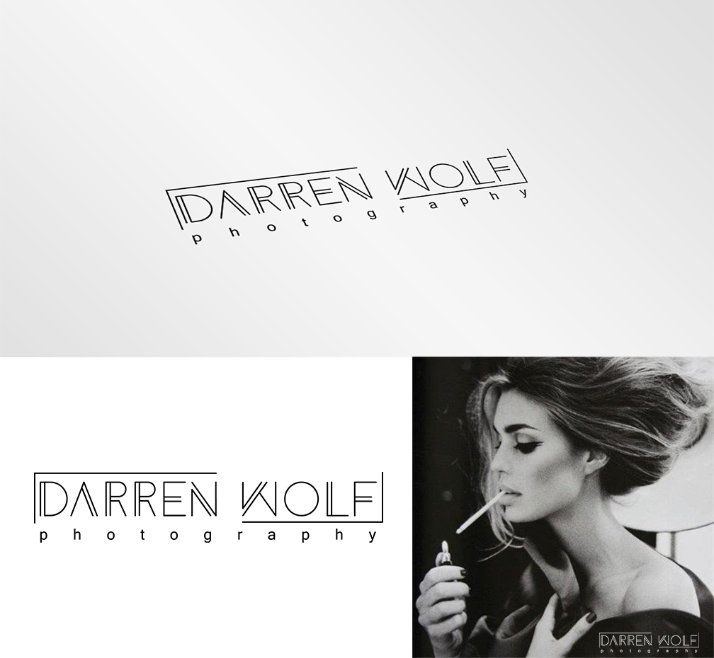 Logo Design by Firstception for Darren Wolf Photography | Design #5505591