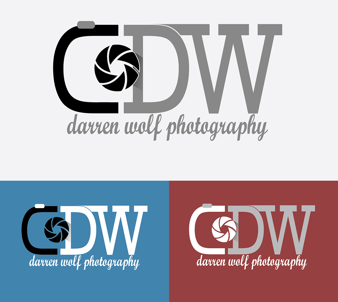 Logo Design by LogomaT for Darren Wolf Photography | Design #5530615