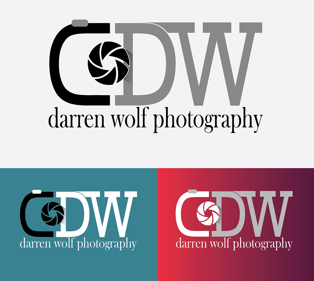 Logo-Design von LogomaT für Darren Wolf Photography | Design #5530621