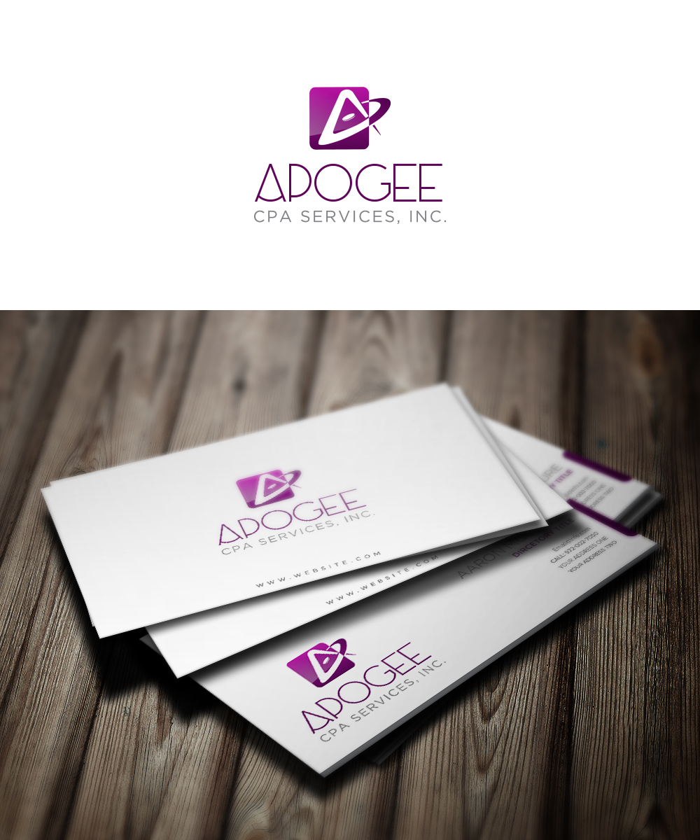 Diseño de Logo por axwa creative para Apogee CPA Services, LLC | Diseño #5488600