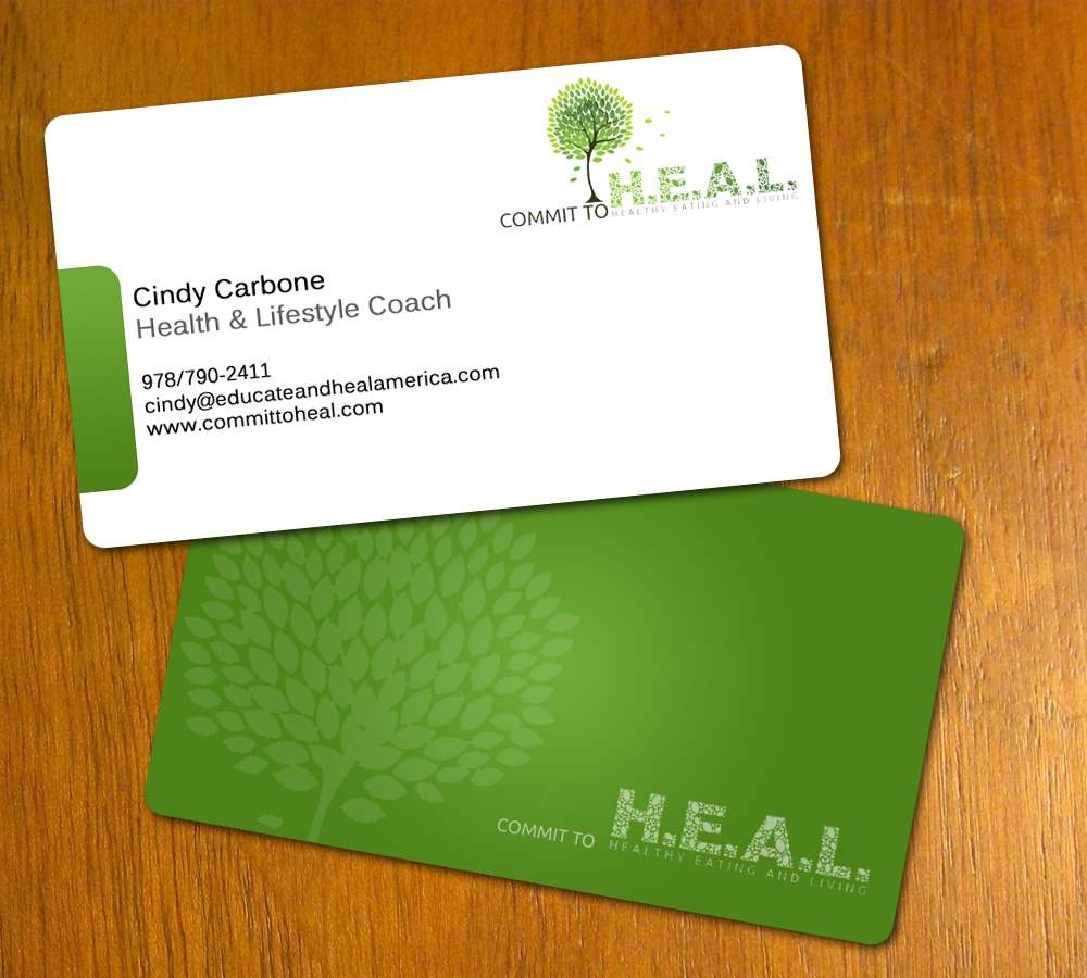 Design de Carte de Visite par Mahnoor pour Commit to H.E.A.L. | Design #1511675