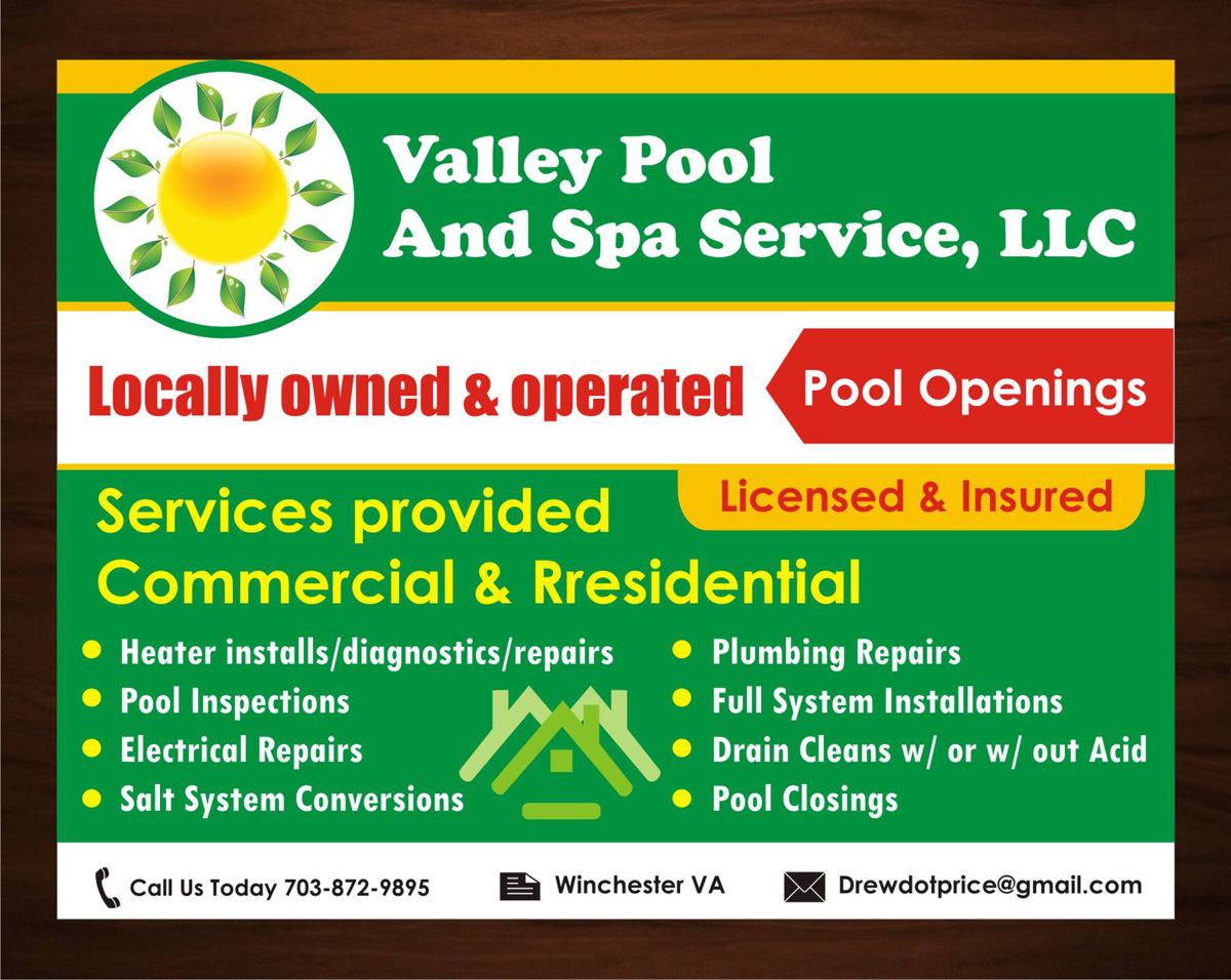 Postcard Design by harmi_199 for Valley Pool And Spa Service, LLC | Design #5488149