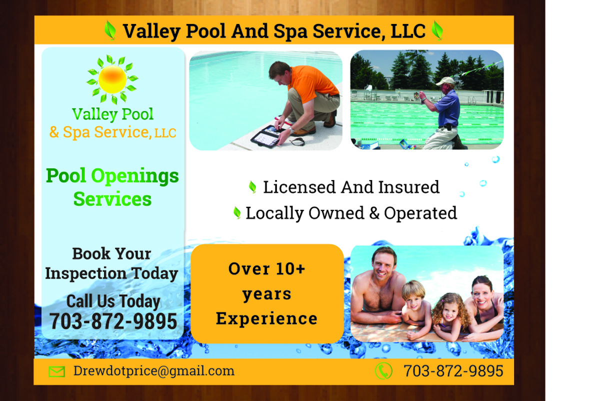 Postcard Design by harmi_199 for Valley Pool And Spa Service, LLC | Design #5490488