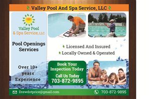 Postcard Design by harmi_199 for Valley Pool And Spa Service, LLC | Design: #5490497
