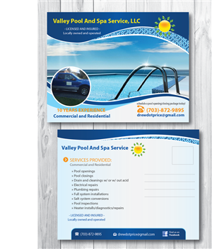new pool company | Postcard Design by alex989