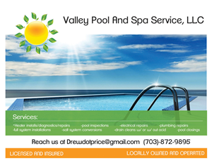 Postcard Design by roopaljain for Valley Pool And Spa Service, LLC | Design #5495365