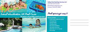 new pool company | Postcard Design by Jason Vantran