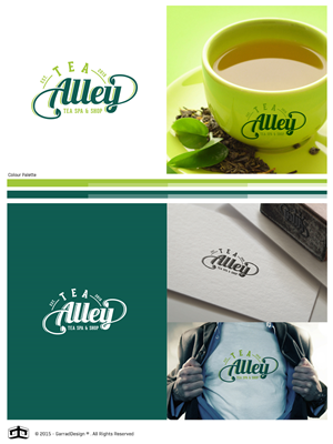 TEA ALLEY   or    TEA Alley tea spa & shop | Diseño de Logo por garrad
