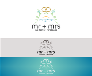 mr + mrs / wedding . rarotonga  | Logo Design by NguvuMX