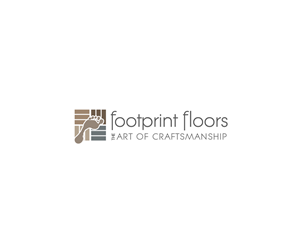 Footprint Floors  - The Art of Craftsmanship | Logo Design by Living Horses Graphics