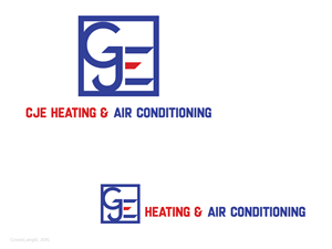 CJE heating & air conditioning  | Logo Design by GreenLamp