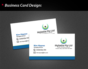 Diseño de Papelería por wolfgfxdesign para Mybelle Pty Ltd | Diseño: #1524541