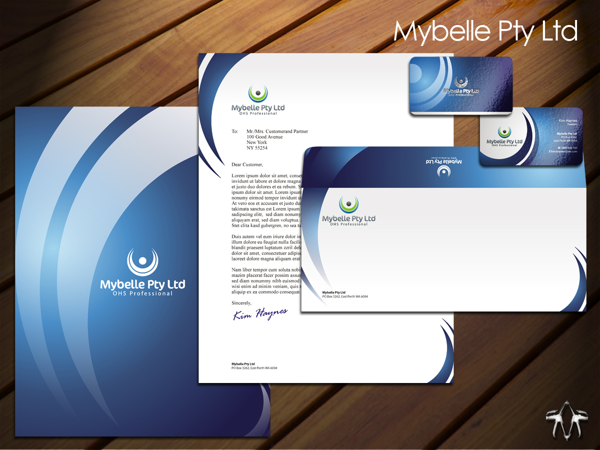 Diseño de Papelería por sadzip para Mybelle Pty Ltd | Diseño #1554622