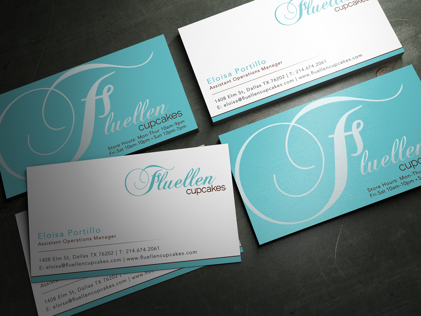 Business Card Design by Mili_Mi for Fluellen Cupcakes | Design #1517860