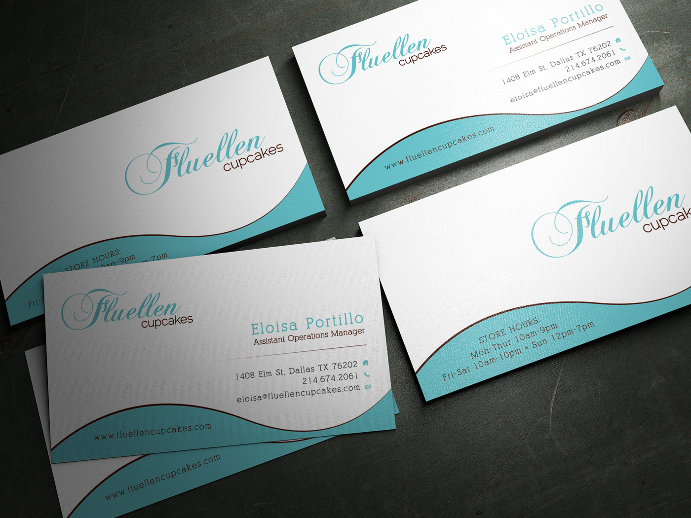 Visitenkarten-Design von Mili_Mi für Fluellen Cupcakes | Design #1517862