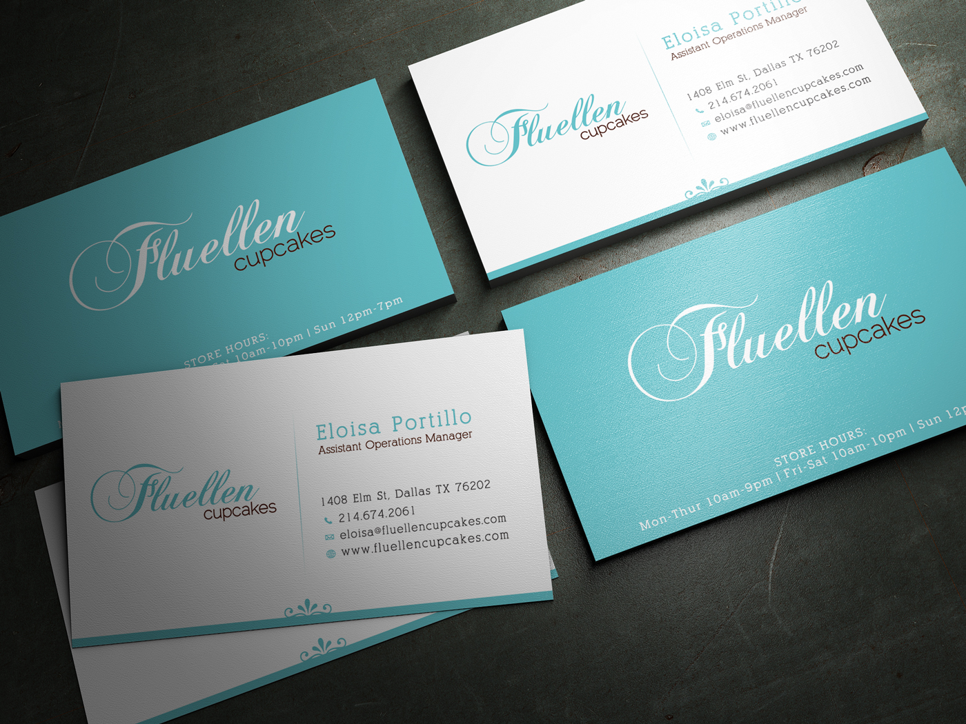 Visitenkarten-Design von Mili_Mi für Fluellen Cupcakes | Design #1517869