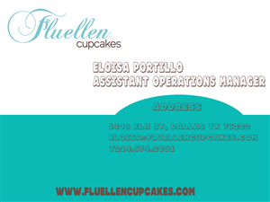 Visitenkarten-Design von $0N!$0FT für Fluellen Cupcakes | Design: #1512774