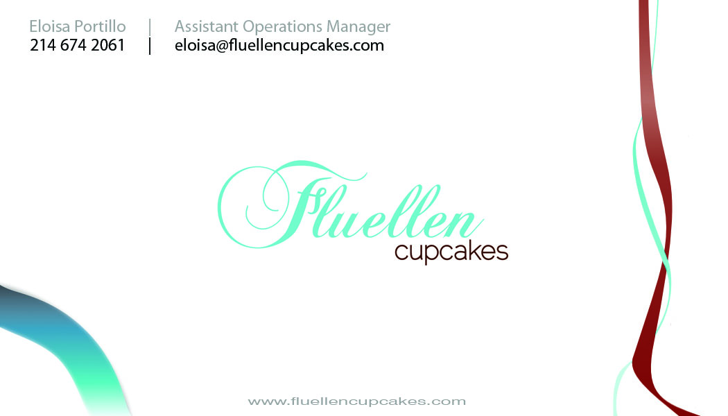 Business Card Design by Springsz Designs for Fluellen Cupcakes | Design #1514994