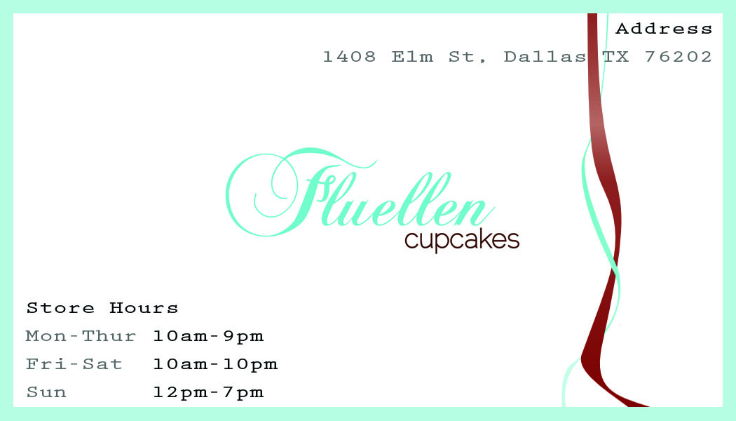 Visitenkarten-Design von Springsz Designs für Fluellen Cupcakes | Design #1515015