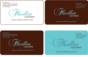 Visitenkarten-Design von Tahir für Fluellen Cupcakes | Design: #1517785