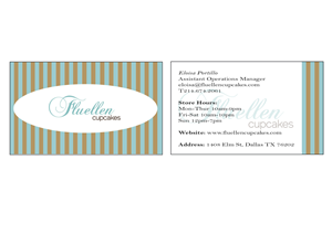 Visitenkarten-Design von kayleejade für Fluellen Cupcakes | Design: #1517968