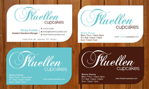 Visitenkarten-Design von Sbss für Fluellen Cupcakes | Design: #1517094
