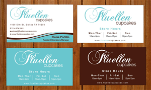 Visitenkarten-Design von Sbss für Fluellen Cupcakes | Design: #1517142