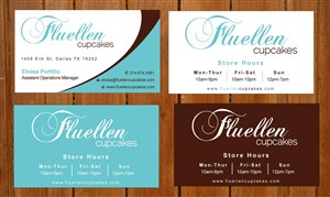 Visitenkarten-Design von Sbss für Fluellen Cupcakes | Design: #1517152