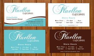 Visitenkarten-Design von Sbss für Fluellen Cupcakes | Design: #1517159