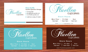 Visitenkarten-Design von Sbss für Fluellen Cupcakes | Design: #1517169
