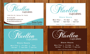 Visitenkarten-Design von Sbss für Fluellen Cupcakes | Design: #1517224