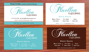 Visitenkarten-Design von Sbss für Fluellen Cupcakes | Design: #1517251
