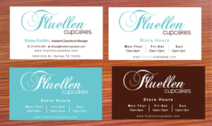 Visitenkarten-Design von Sbss für Fluellen Cupcakes | Design: #1517253