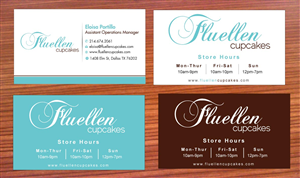 Visitenkarten-Design von Sbss für Fluellen Cupcakes | Design: #1517269