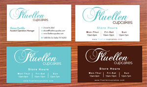 Visitenkarten-Design von Sbss für Fluellen Cupcakes | Design: #1517272