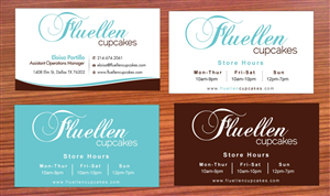Visitenkarten-Design von Sbss für Fluellen Cupcakes | Design: #1517275