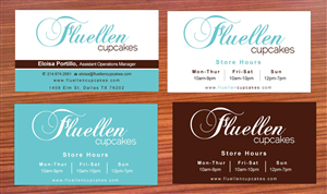 Visitenkarten-Design von Sbss für Fluellen Cupcakes | Design: #1517276