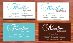 Visitenkarten-Design von Sbss für Fluellen Cupcakes | Design: #1517277