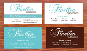 Visitenkarten-Design von Sbss für Fluellen Cupcakes | Design: #1517279