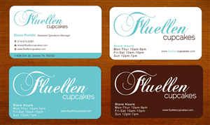 Visitenkarten-Design von Sbss für Fluellen Cupcakes | Design: #1517281