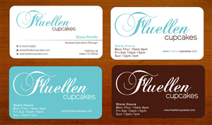 Visitenkarten-Design von Sbss für Fluellen Cupcakes | Design: #1517282