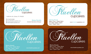Visitenkarten-Design von Sbss für Fluellen Cupcakes | Design: #1517289