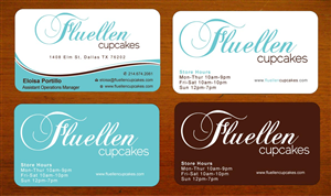 Visitenkarten-Design von Sbss für Fluellen Cupcakes | Design: #1517290