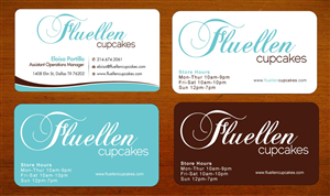 Visitenkarten-Design von Sbss für Fluellen Cupcakes | Design: #1517291