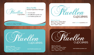 Visitenkarten-Design von Sbss für Fluellen Cupcakes | Design: #1517296