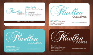 Visitenkarten-Design von Sbss für Fluellen Cupcakes | Design: #1517297