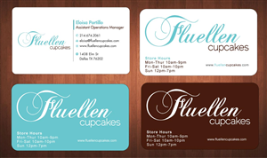 Visitenkarten-Design von Sbss für Fluellen Cupcakes | Design: #1517298