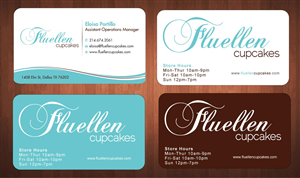 Visitenkarten-Design von Sbss für Fluellen Cupcakes | Design: #1517301